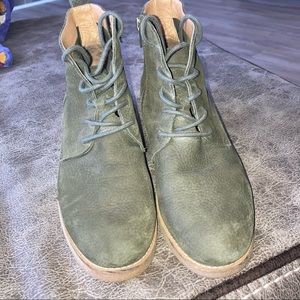 Lucky Green Suede Ankle Boot